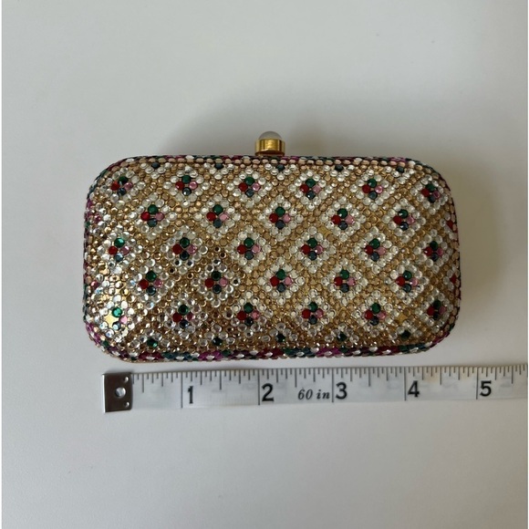 Jeweled Micro Cross Body/Clutch. NWOT - Picture 4 of 7